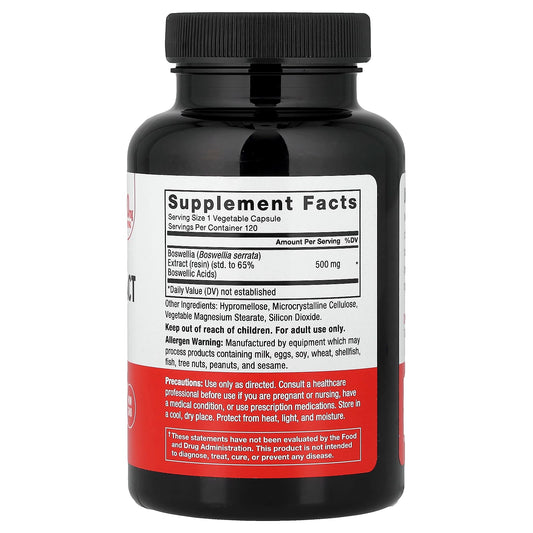 Force Factor, Boswellia Extract, 500 mg, 120 Vegetable Capsules