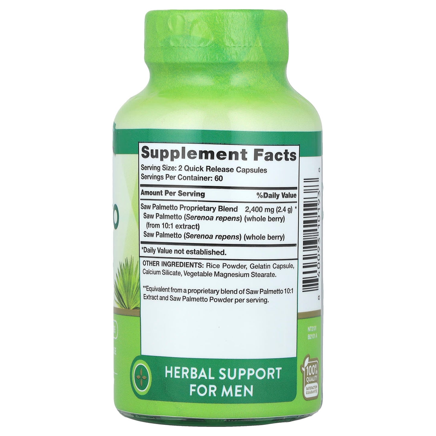 Nature's Truth, Saw Palmetto, 120 Quick-Release Capsules (1,200 mg per Capsule)