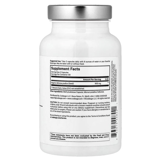 Codeage, Amen, Mimosa Pudica Seed, 120 Veg Capsules (450 mg per Capsule)