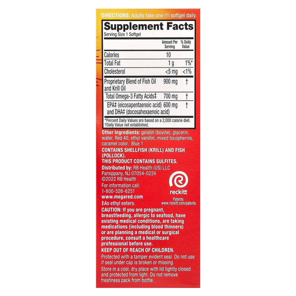 Schiff MegaRed, Advanced 4 In 1 Omega-3s, Ultra Strength 900 mg 40 Softgels
