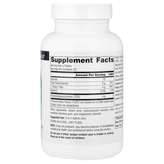 Source Naturals, FOS, 100 Tablets (1,000 mg per Tablet)
