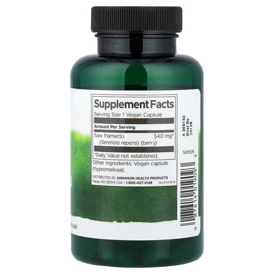 Swanson Saw Palmetto 540 mg 100 Veg Caps