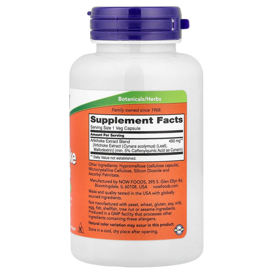 NOW Foods Artichoke Extract 450 mg 90 Veg Caps
