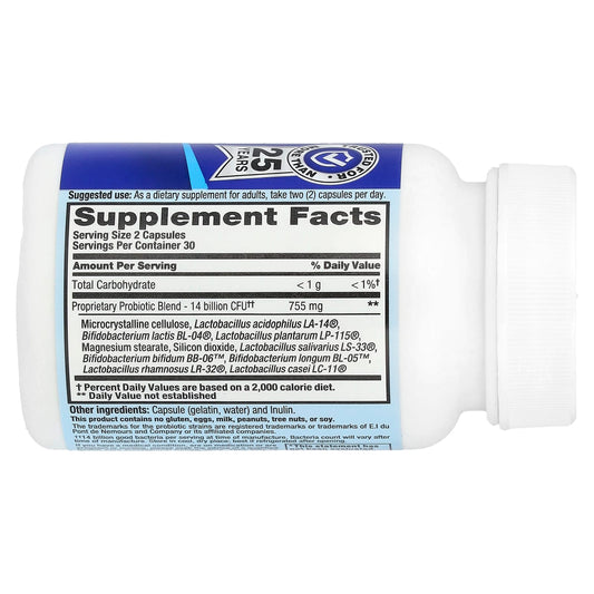 Nutrition Now, PB 8™, Probiotic, 14 Billion, 60 Capsules