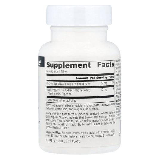 Source Naturals, BioPerine, 10 mg, 120 Tablets