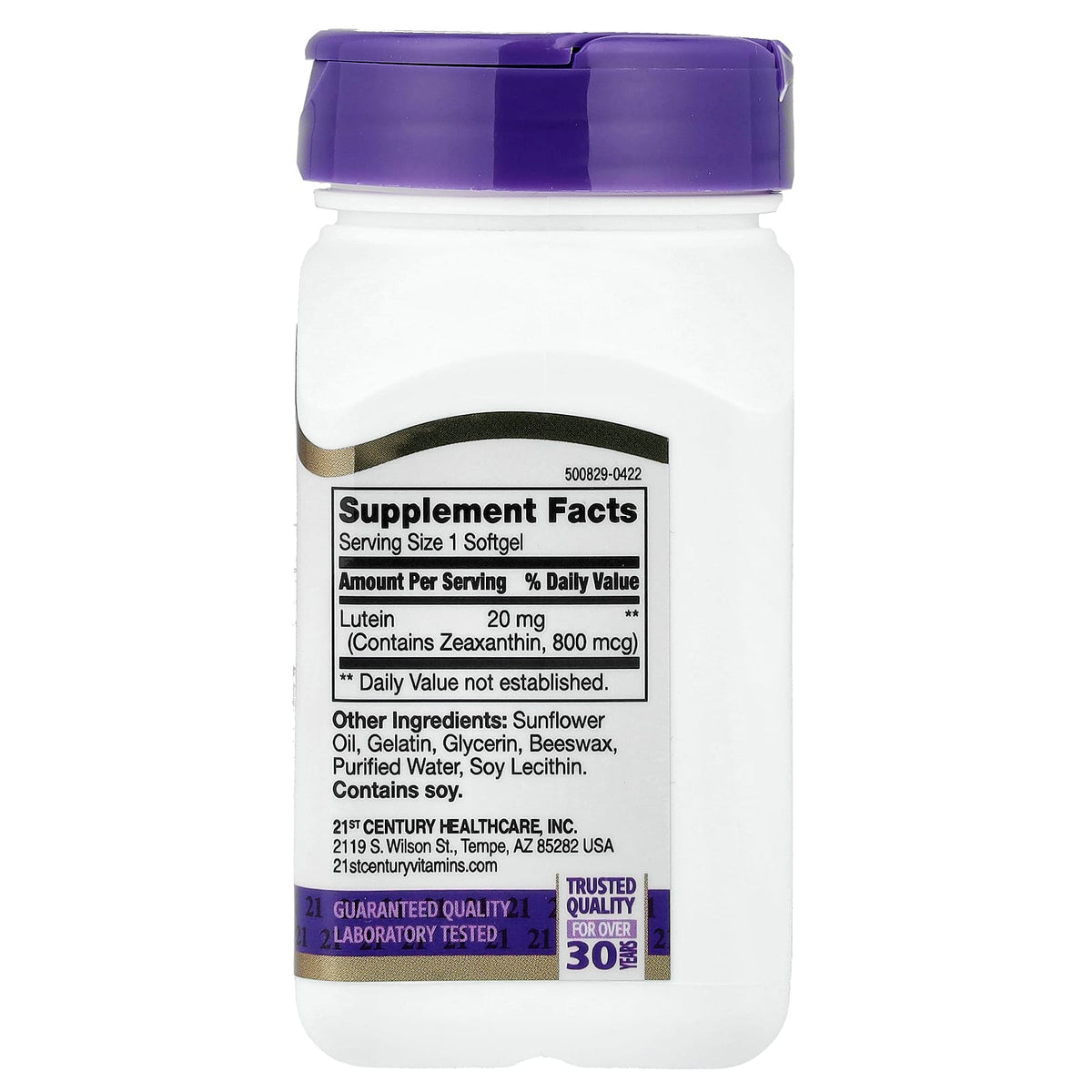 21st Century, Lutein, 20 mg, 60 Softgels