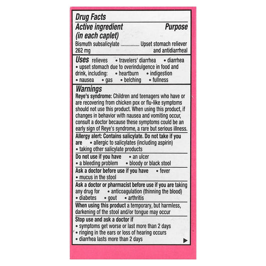 Pepto Bismol Bismuth Subsalicylate 131 mg 40 Tabs