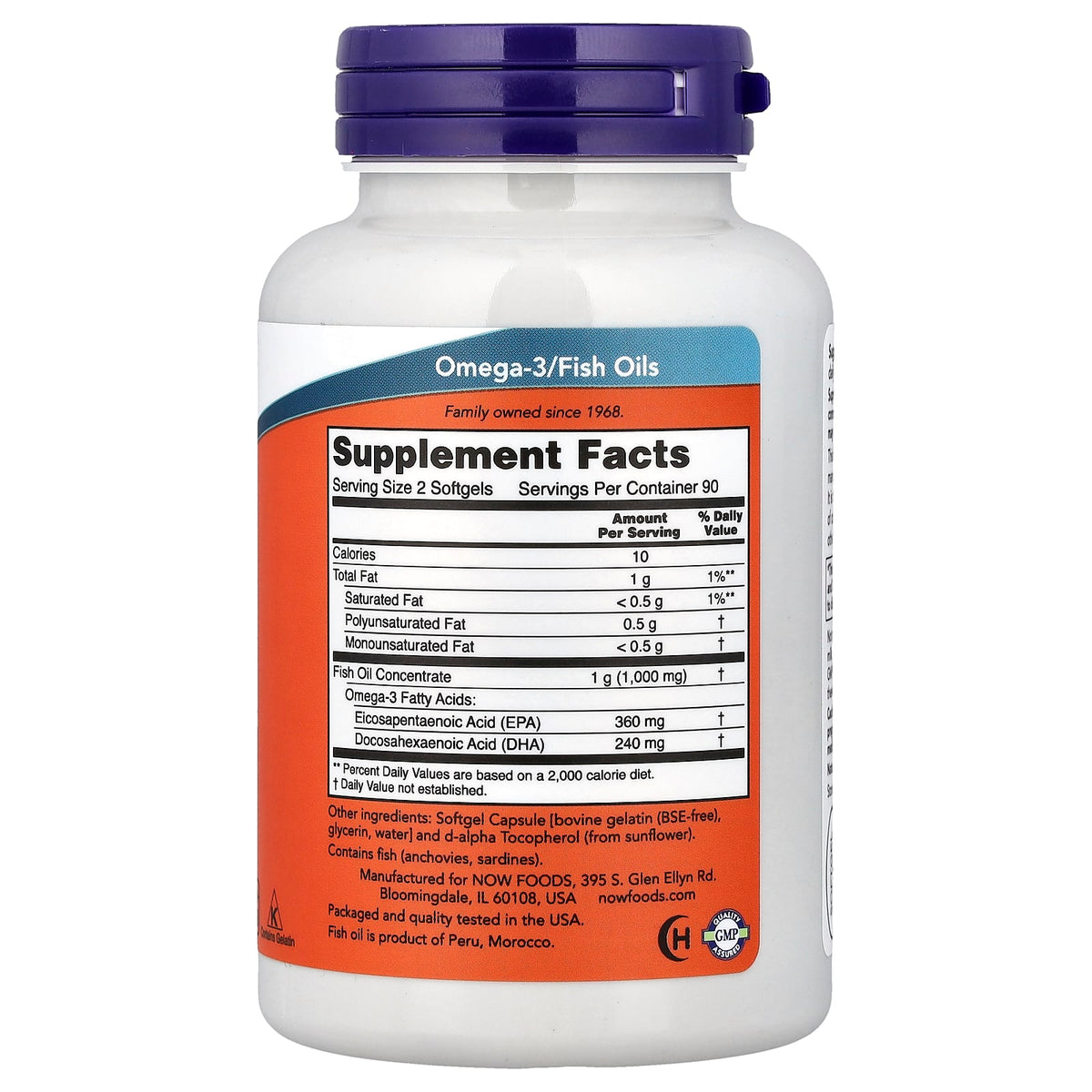 Now Foods, Omega-3 Mini Gels, 180 Softgels