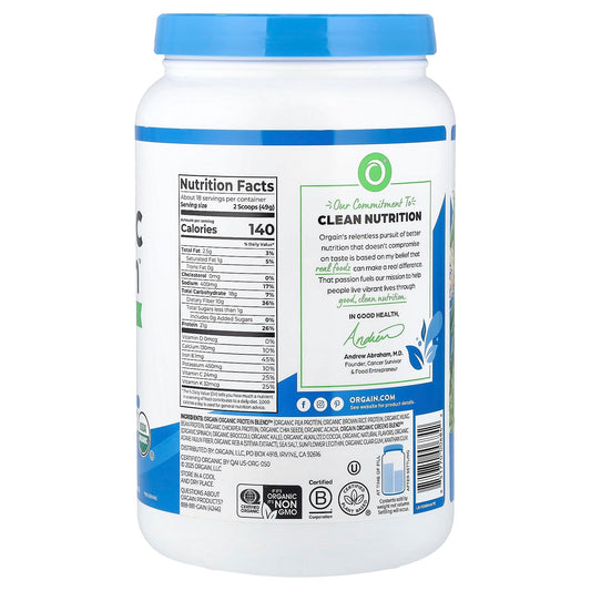 Orgain Simple, Plant Protein Powder, Creamy 567 g (1.25 lb)