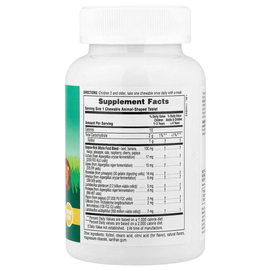 NaturesPlus, Animal Parade, Tummy Zyme, Tropical Fruit, 90 Animal-Shaped Tablets