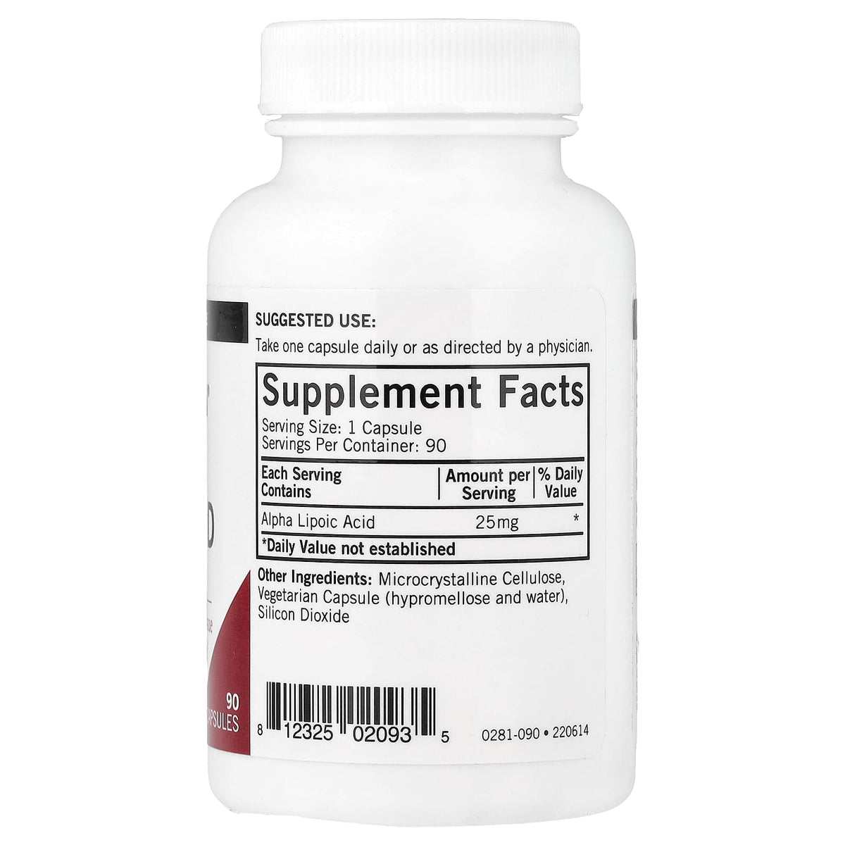 Kirkman Labs Alpha-Lipoic Acid 25 mg 90 Caps