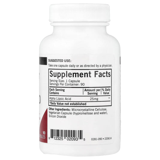Kirkman Labs Alpha-Lipoic Acid 25 mg 90 Caps