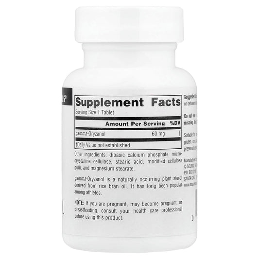 Source Naturals Athletic Series Gamma Oryzanol 60 mg 100 Tabs