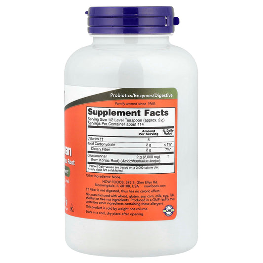 NOW Foods Glucomannan Pure Powder 8 oz (227 g)