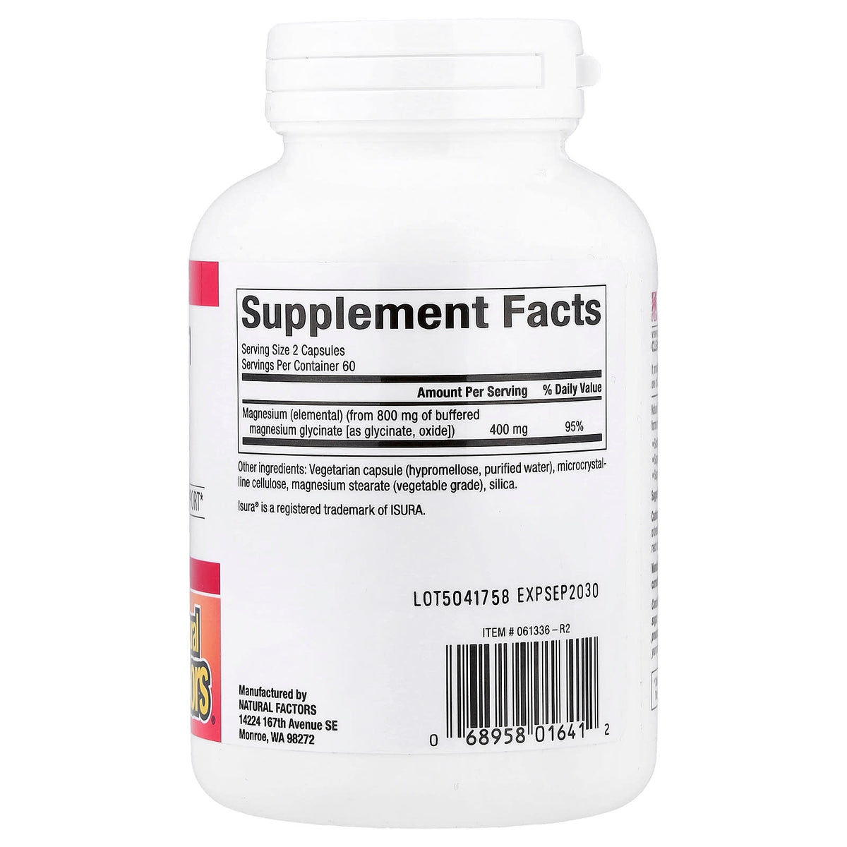 Natural Factors Magnesium Bisglycinate 119 g