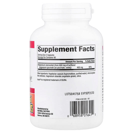 Natural Factors Magnesium Bisglycinate 119 g