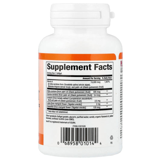 Natural Factors, BetaCareAll®, 15,000 mcg, 90 Softgels