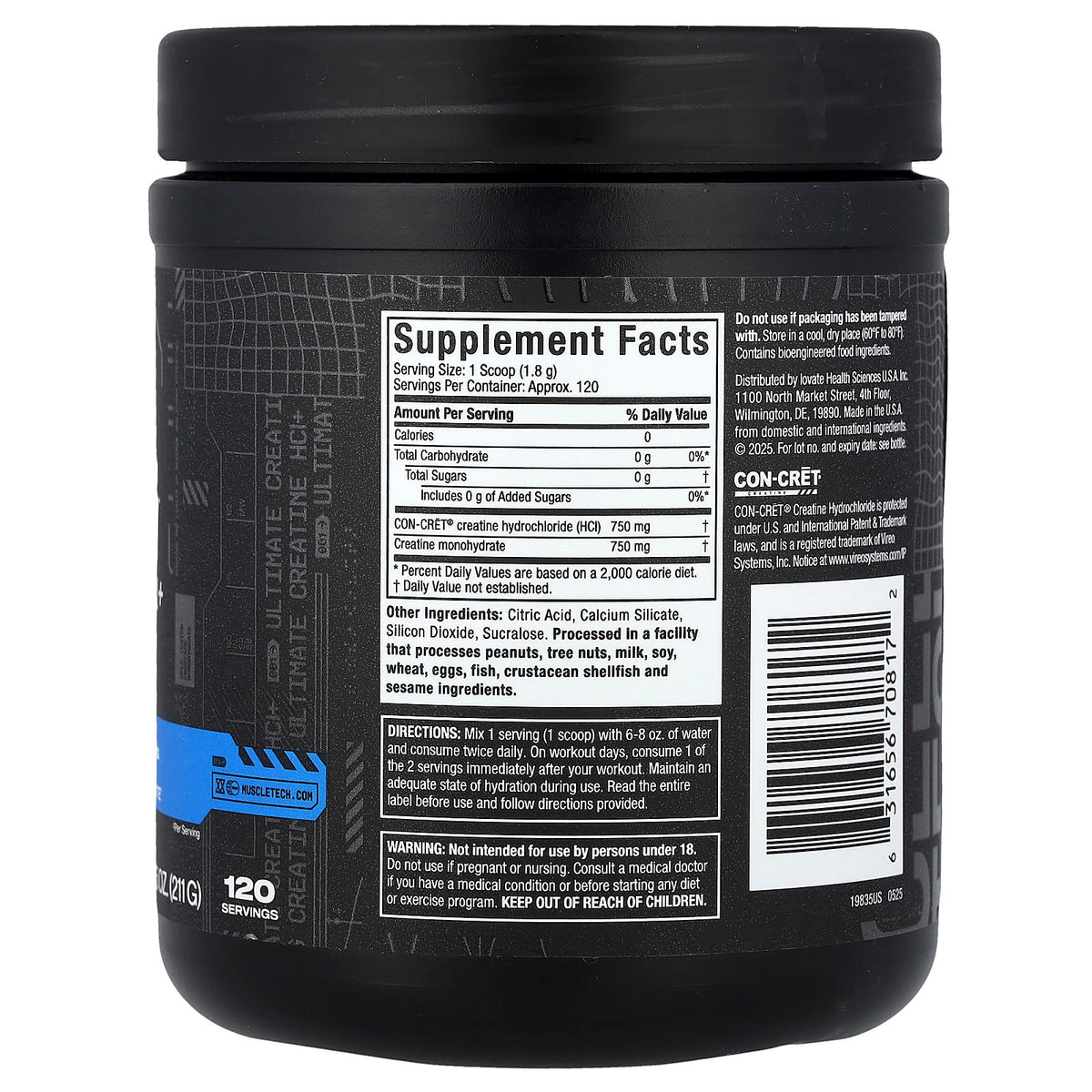 MuscleTech Cell Tech Creatine HCL 211 g (7.45 oz)
