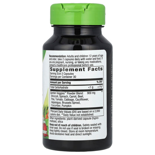Nature's Way, Garden Veggies, 60 Vegetarian Capsules