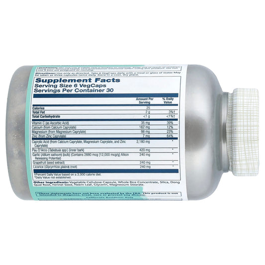 Solaray, Yeast-Cleanse™, 180 VegCaps