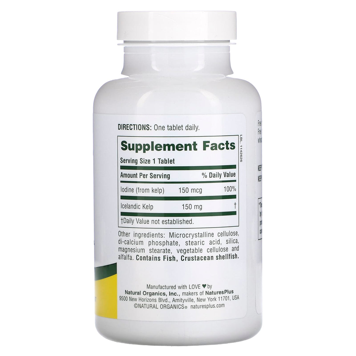 Nature's Plus, Icelandic Kelp, 300 Tablets