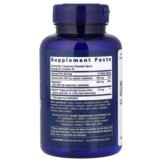 Life Extension, EsophaCool™, Berry, 60 Vegetarian Chewable Tablets