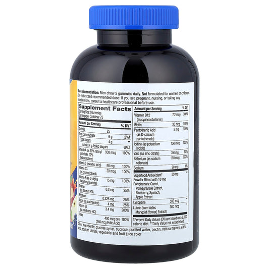 Nature's Way, Alive!® Men's 50+ Multivitamin Gummy, Fruit, 150 Gummies