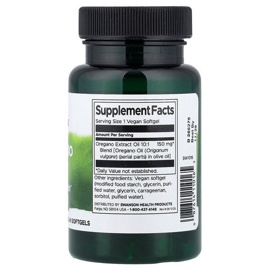Swanson Oregano Oil 150 mg 120 Softgels