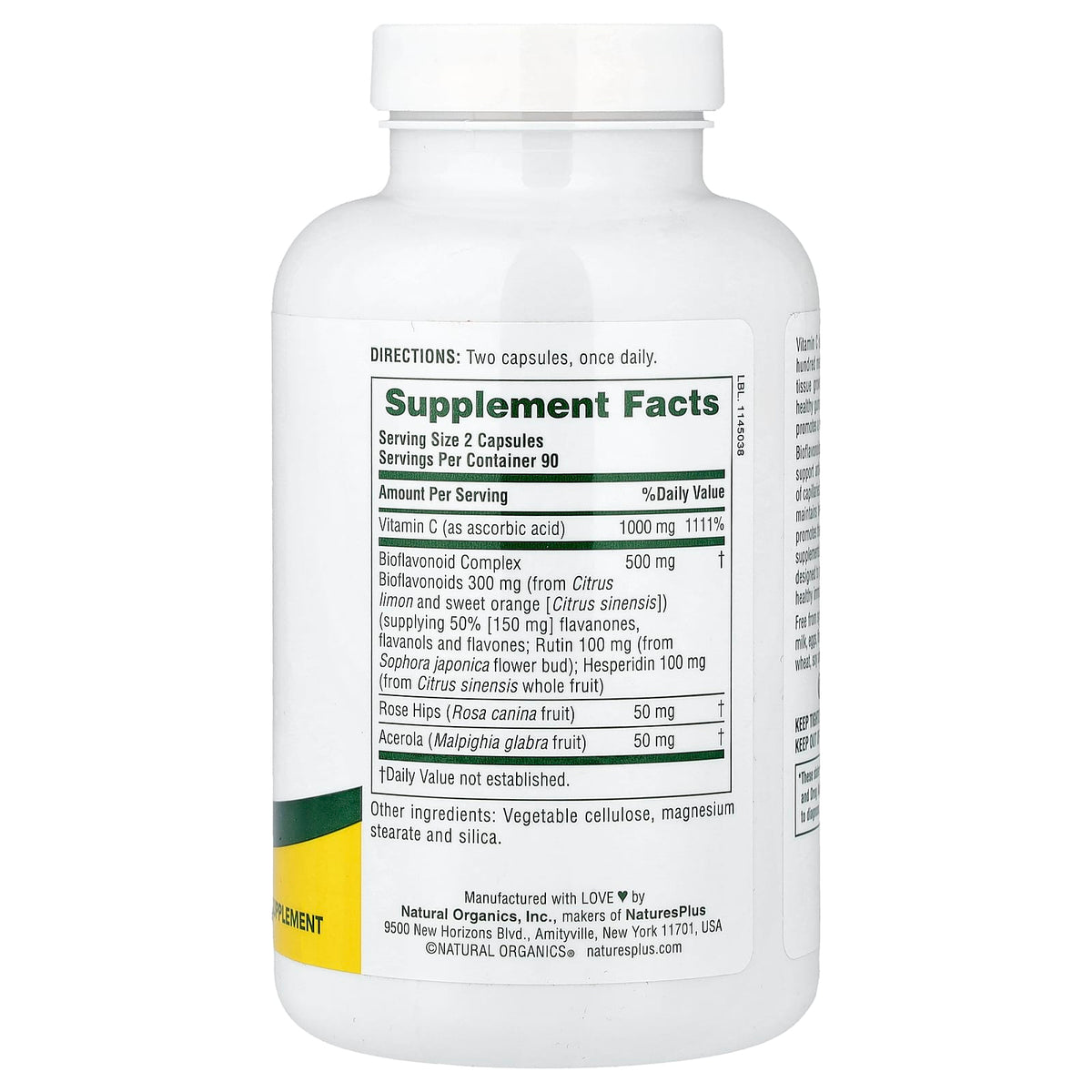 Nature's Plus, Super C Complex, 180 Vegetarian Capsules