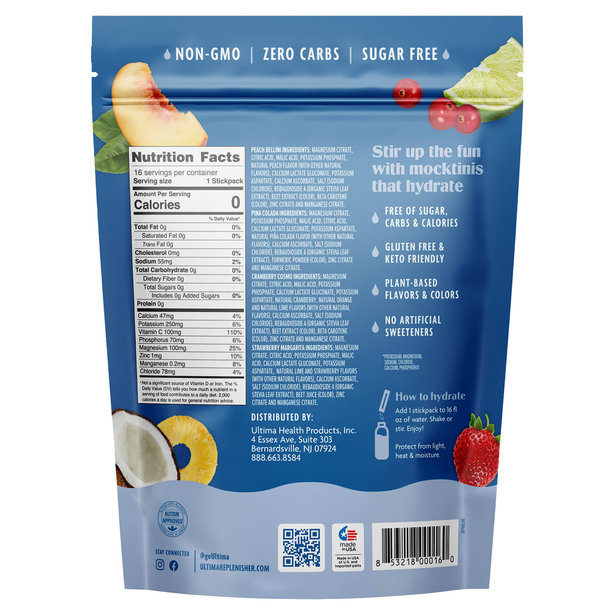 6 Essential Electrolytes, Daily Electrolyte Drink Mix 2 oz (56 g)