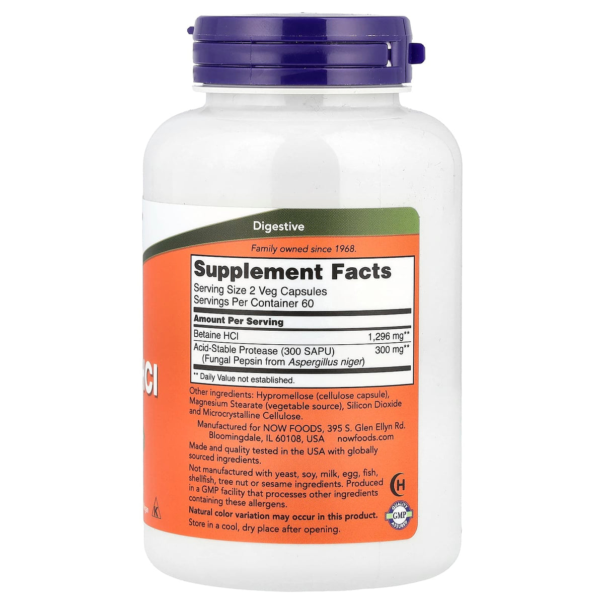NOW Foods Betaine HCl 120 Caps