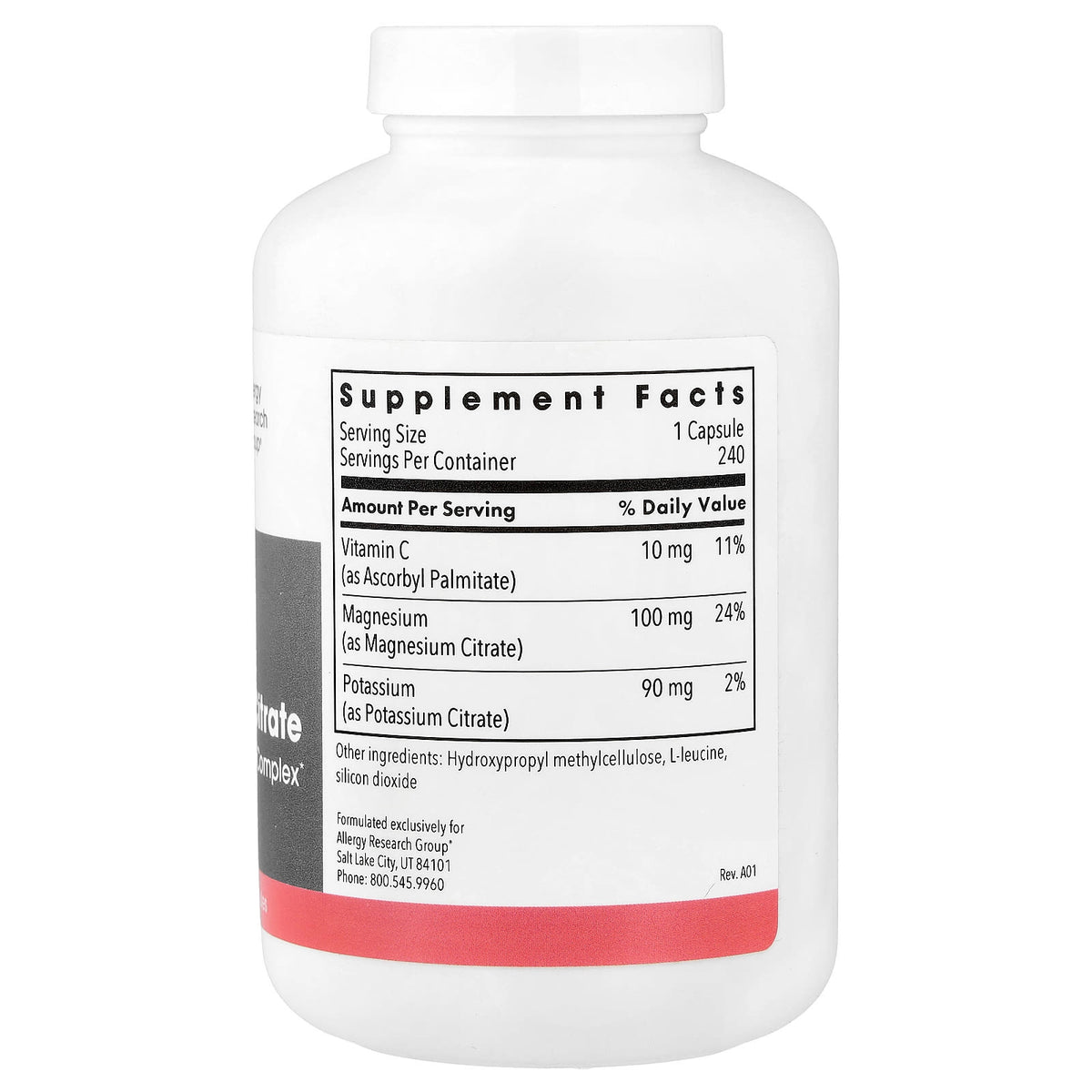 Metabolic Maintenance Potassium Magnesium Citrate 250 Caps