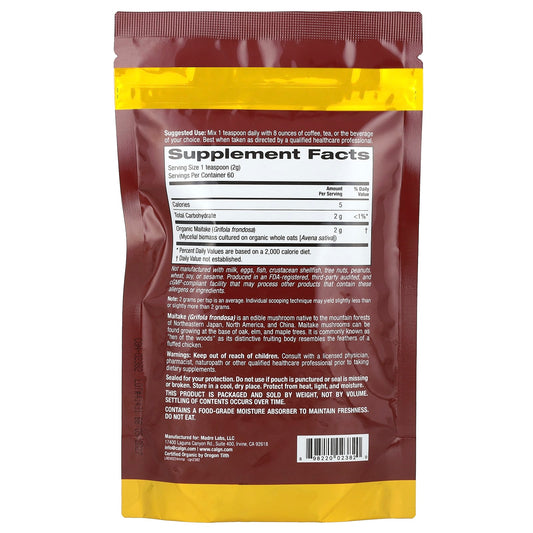 California Gold Nutrition, Fungiology®, Certified Organic Maitake Powder, 4.2 oz (120 g)