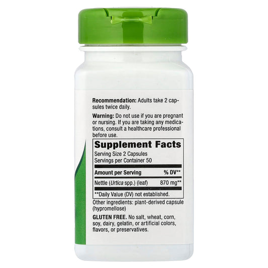 Nature's Way, Nettle Leaf, 870 mg, 100 Vegan Capsules