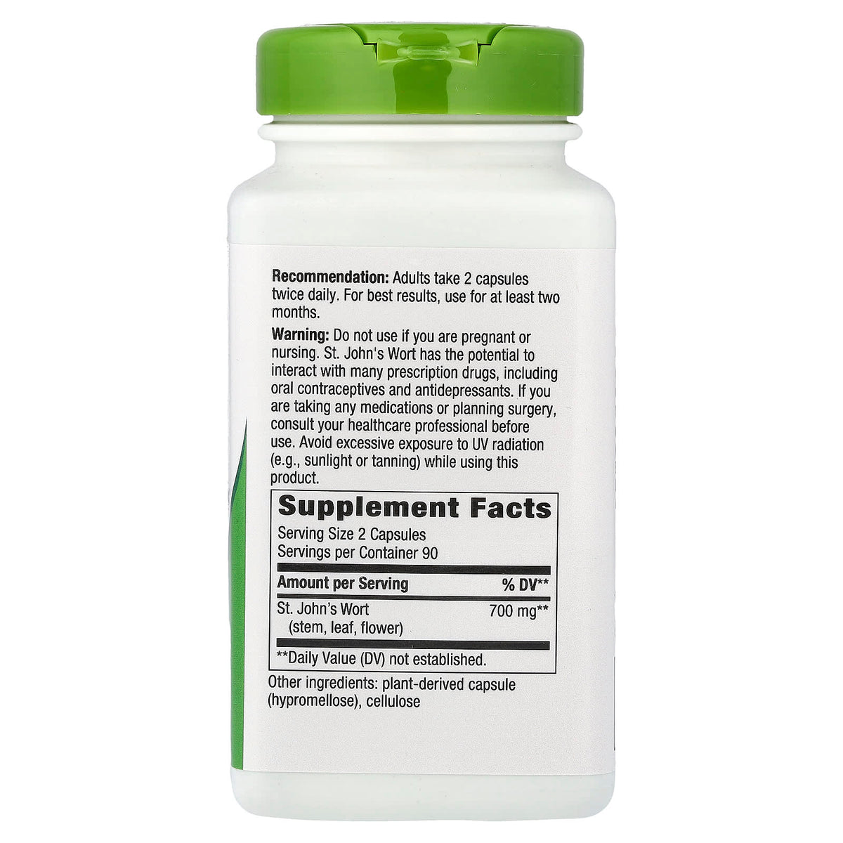 Nature's Way, St. John's Wort Herb, 700 mg, 180 Vegan Capsules