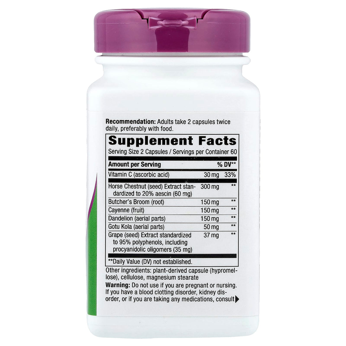 Nature's Way, Leg Veins, Premium Blend, 120 Vegan Capsules