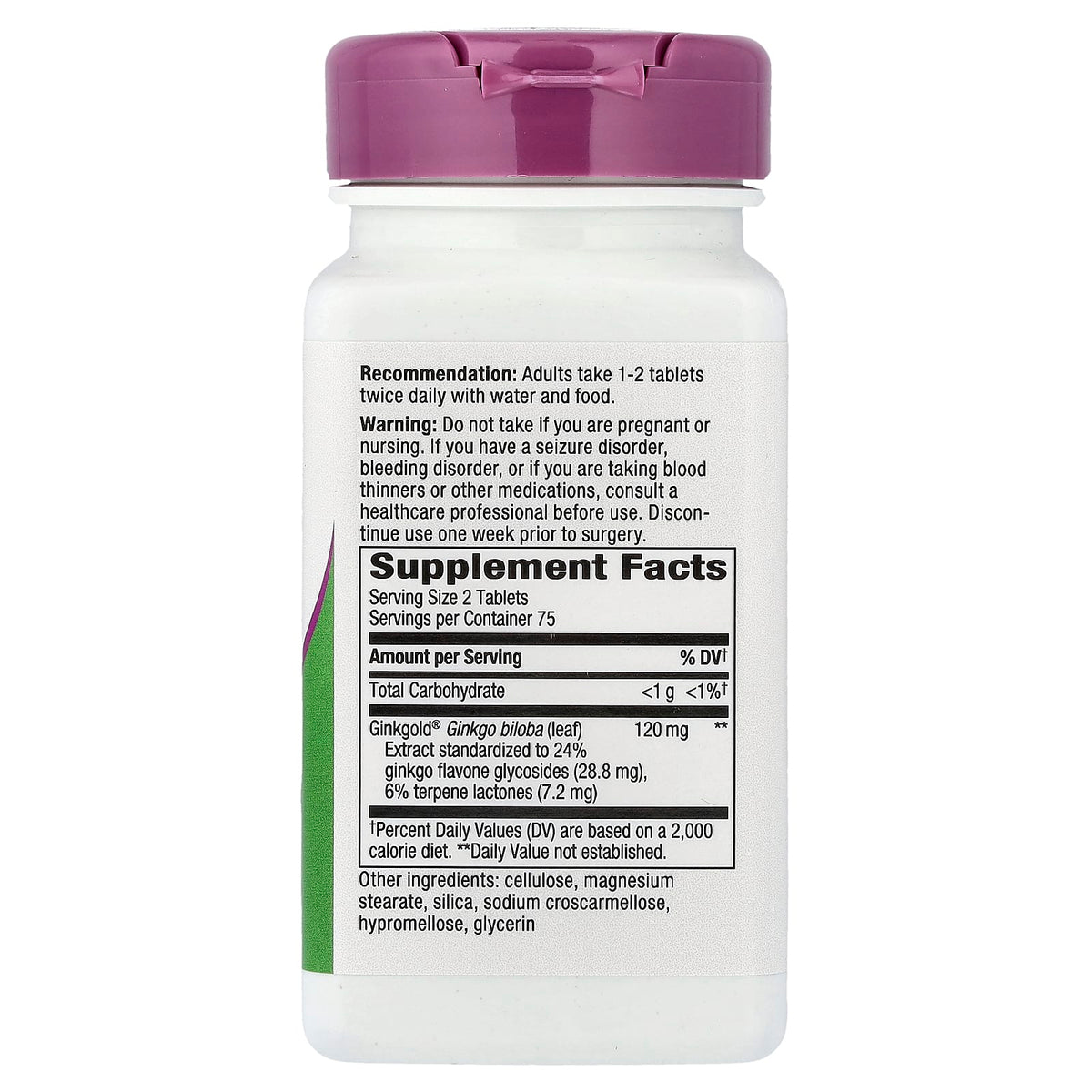 Nature's Way, Ginkgold, 60 mg, 150 Tablets