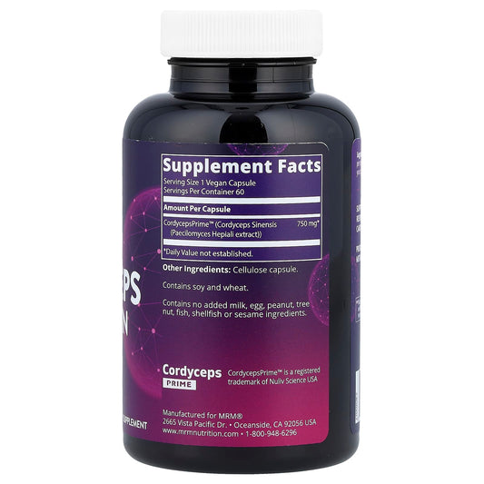 MRM Nutrition Cordyceps CS-4 Strain 750 mg 60 Caps