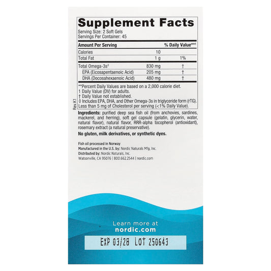 Nordic Naturals DHA 90 Softgels