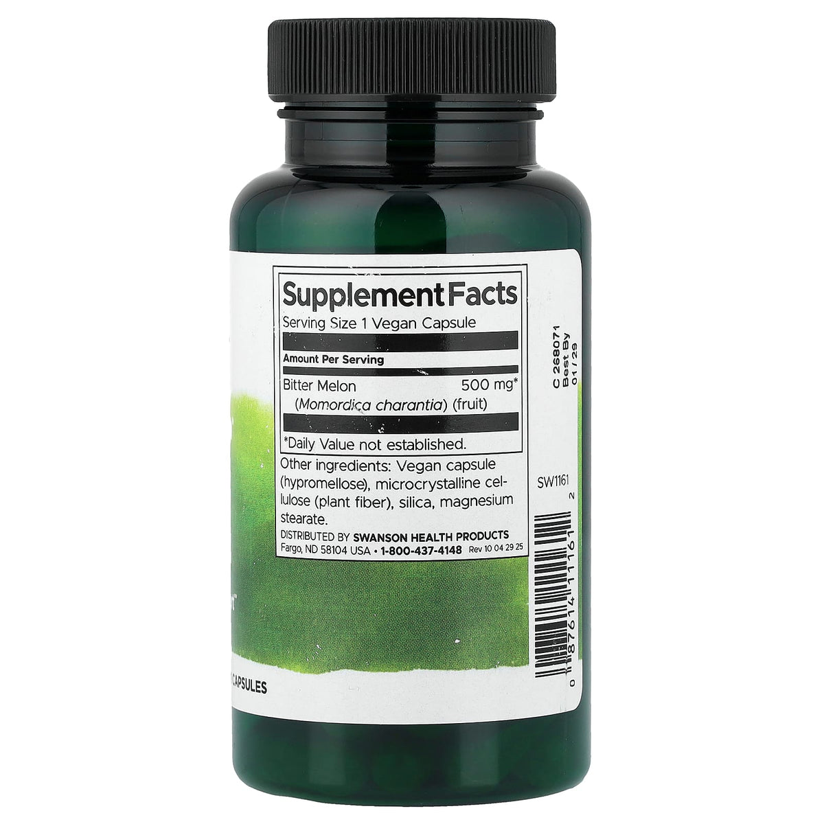 Swanson Bitter Melon 500 mg 60 Vegan Capsules