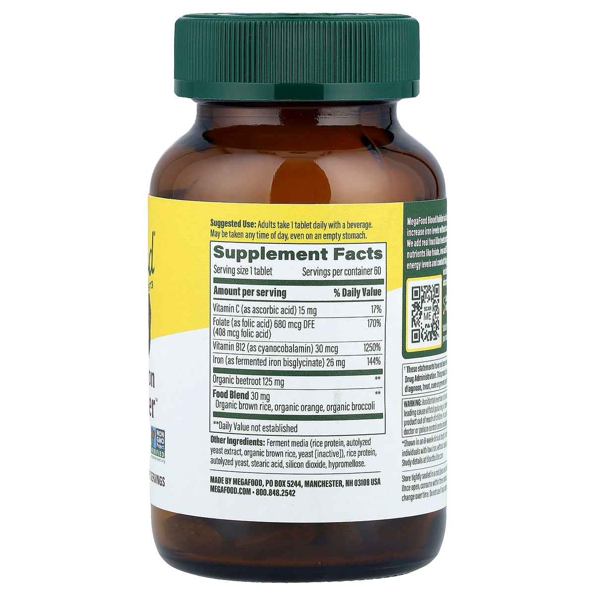 MegaFood Iron 60 Tabs