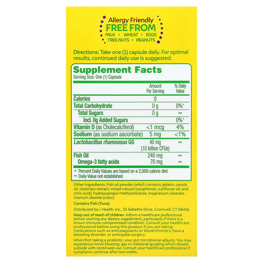 Culturelle, Probiotics, Pro-Well, 3-in-1 Complete, 30 Once Daily Capsules