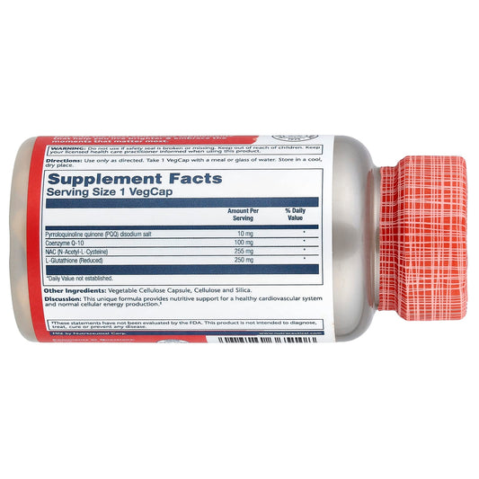 Solaray PQQ CoQ-10 with NAC & Glutathione 30 VegCaps