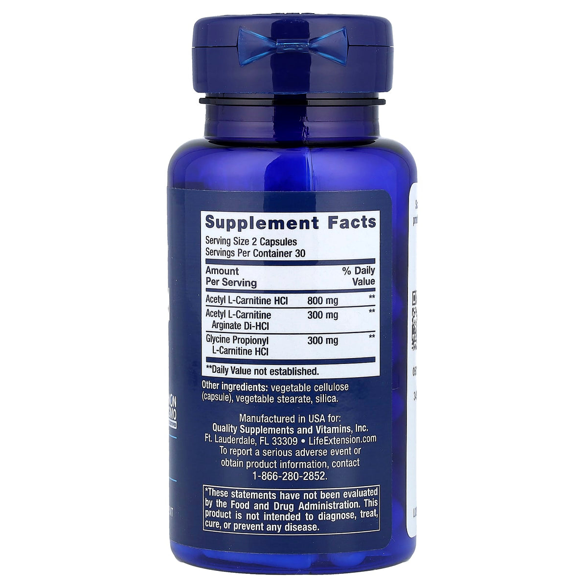 Life Extension Optimised Carnitine 60 Caps