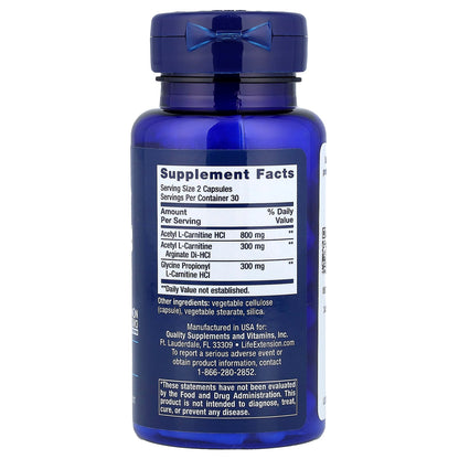 Life Extension Optimised Carnitine 60 Caps