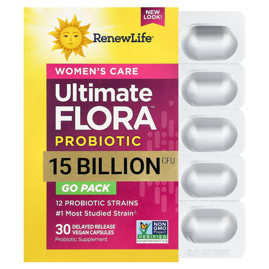 Renew Life, Women's Care, Ultimate Flora™ Probiotic, 30 Delayed Release Vegan Capsules