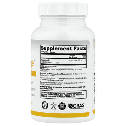 Arthur Andrew Medical, Floraphage, Probiotic Multiplier, 1,000,000 PFUs, 90 Capsules