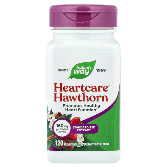 Natures Way Premium extract Heartcare, Hawthorne 120 tabs