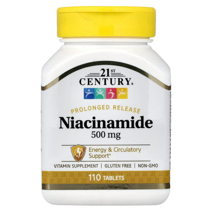 21st Century, Niacinamide, Prolonged Release, 110 Tablets