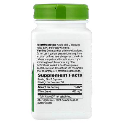 Nature's Way Willow Bark 340 mg per Capsule